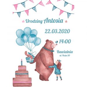 www.smallart.pl zaproszenia na urodziny dla dziewczynki chłopca zaproszenia personalizowane na urodzinki dla dzieci (6)