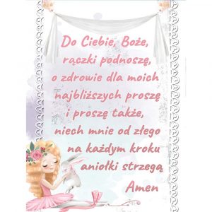 www.smallart.pl modlitwy chrzest prezent na chrzest prezent od chrzestnej chrzestnego obrazek z modlitwą plakat z modlitwą (6)