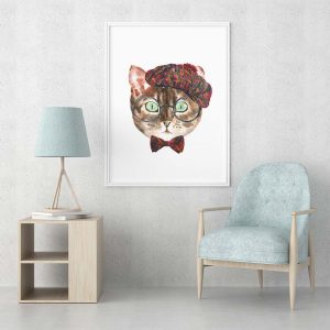 www.smallart.pl obraz z kotami plakat z kotem obraz vintage obraz śmieszny kot koty plakaty z kotami obraz z psami (2)
