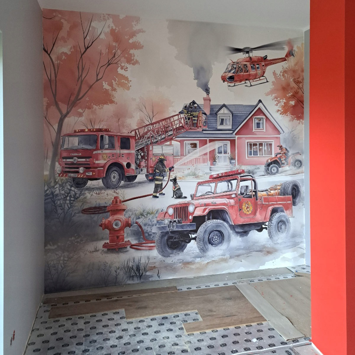 Tapeta dla chłopca Straż pożarna - obrazek 2