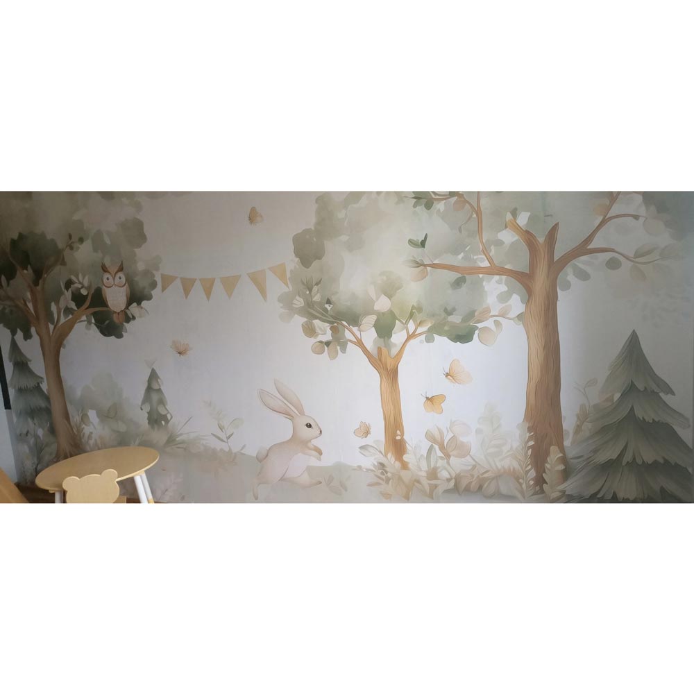 Tapeta na wymiar dziecięca Las i Zwierzątka - obrazek 2