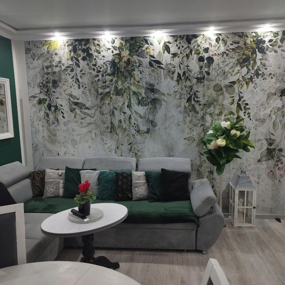 Tapeta na wymiar Zwisające liście - Natura i Beton - obrazek 2